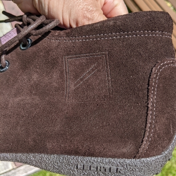 Daniel Hechter Brown Suede Lace Up Ankle Boots Women 7.5 Gorpcore - Picture 13 of 13